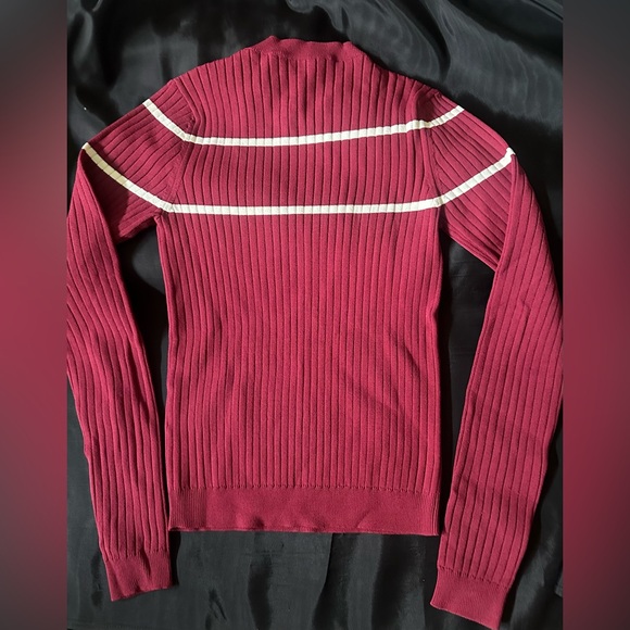 VALENTINO GARAVANI Ribbed-Knit V Logo Sweater XS - Picture 8 of 11